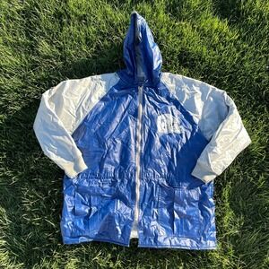 Vtg Dallas Cowboys Jacket Men XL Blue White NFL Gameday Football Sports Full Zip